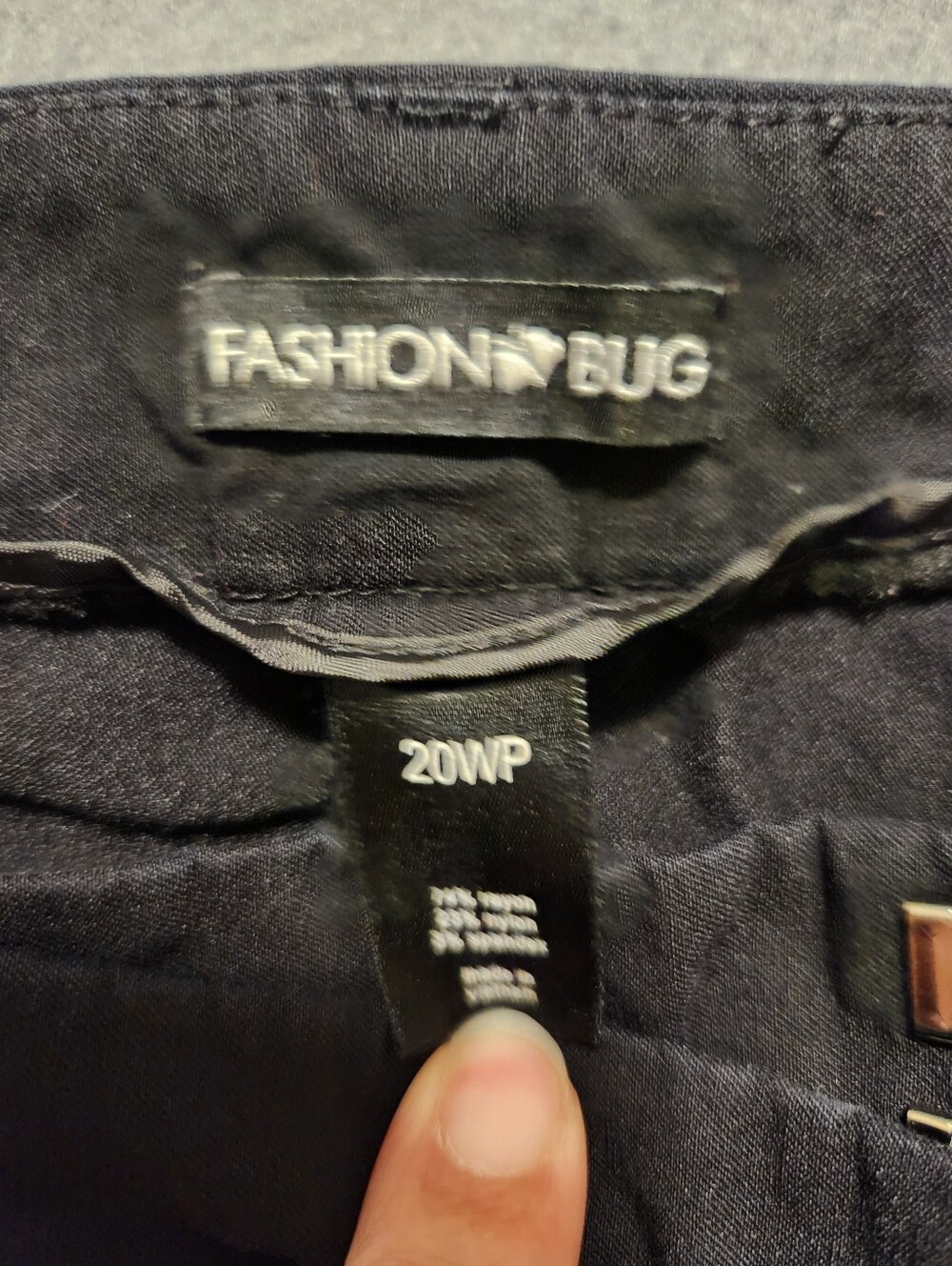 Fashion Bug Dress Pants Women Size 20W Black Flare - Picture 6 of 10